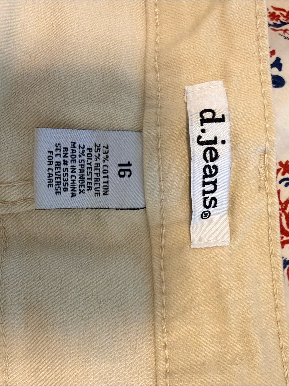 d. jeans Beige Cropped Ankle Pants - Picture 5 of 6